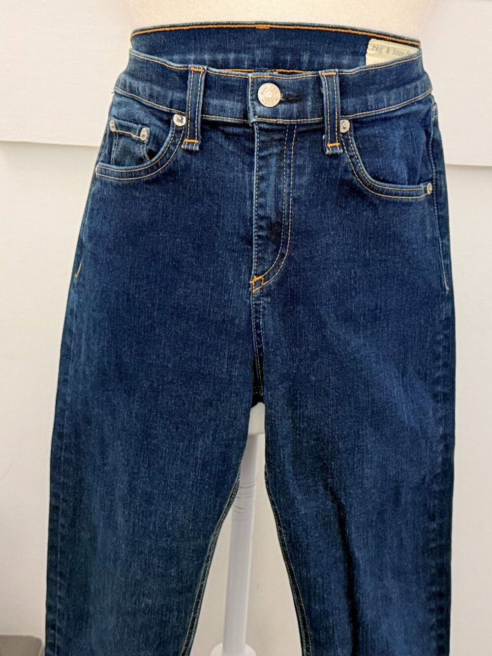 rag & bone JEAN High Rise Skinny Dark Wash Jeans Size 29